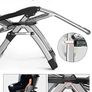 Sun Lounger Folding Zero Gravity Chairs Recliner For Beach Patio Garden Camping Outdoor Portable Home Lounge Chair Supports 200kg Black (color : With gray Cushions) Image 5