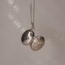 Small Sterling silver locket pendant on a silver chain Image 4