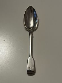Antique Victorian Solid Silver Tablespoon / Serving Spoon London 1840