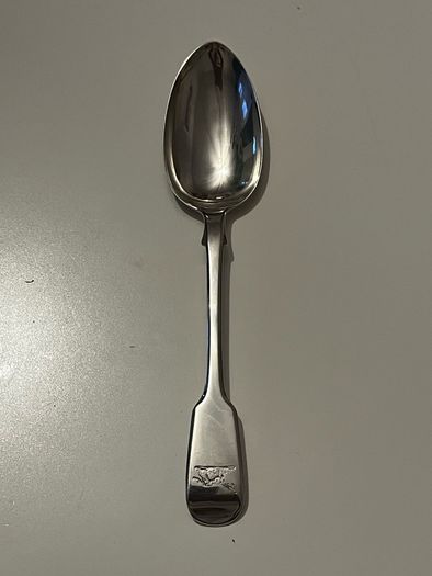 Antique Victorian Solid Silver Tablespoon / Serving Spoon London 1840