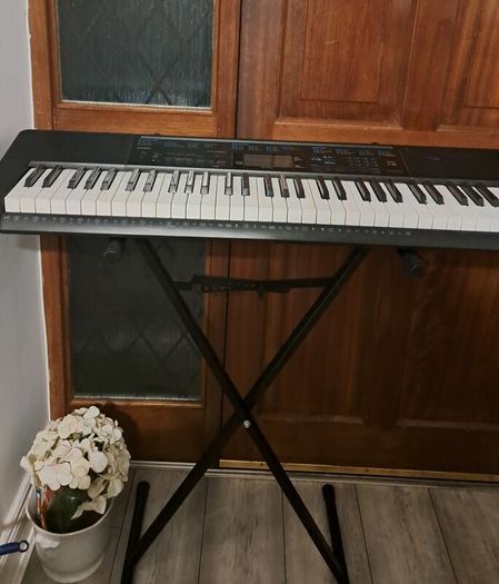 Casio keyboard with stand