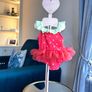 Baby Girls Cute Strawberry Tutu Swimsuit. Age 0-3 months / EU 56cm Image 3
