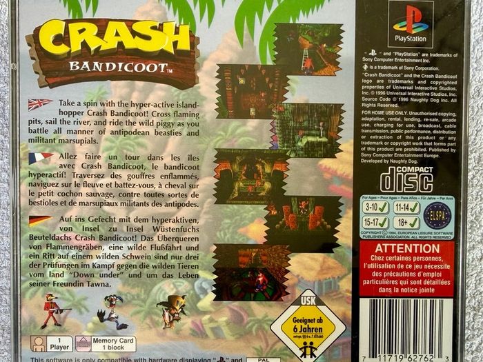 PlayStation 1 , , CRASH BANDICOOT, collectors item