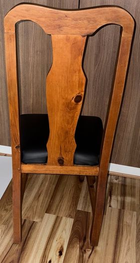 vintage solid wooden chairs