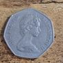 Great Britain UK 1973 50 Pence Coin Elizabeth II, Entry into EEC - free standard postage Image 2