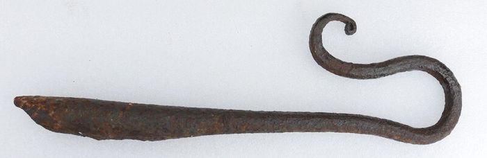 1700's rare Hand forged iron Shepherd's "crook "