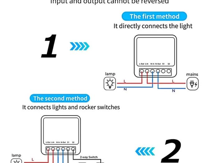 Mini Wifi Smart Switch 2 Way Control Smart life or  Tuya App  16A DIY Light Switches   Alexa Yandex Alice Smart Google Home APP Voice Control
