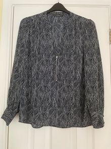Dunnes Top Navy White Mix