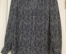 Dunnes Top Navy White Mix