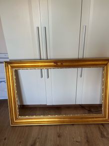 Wooden gold frame
