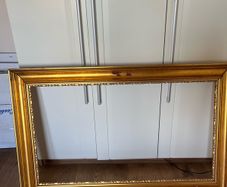 Wooden gold frame