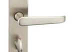 URFIC 14-90-325-05 Satin Nickel Bathroom Traditional Door Handle Set