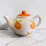 New Bright Citrus Hand-Painted Ceramic Tea Set Image 3
