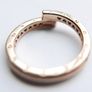 Authentic PANDORA 14k Rose gold plated Sparkling Overlapping Ring size I Image 10