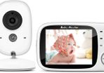Baby Video Baby Monitor-Camera with 3.2'' HD Screen 750mAh 260 Meters Big Signal Range Rechargeable Battery VOX Night Vision Temperature Monitor Two-Way Talk Baby/Elder/Pet