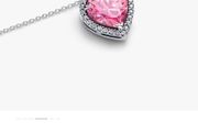 Pandora Halo Oversized Elevated Collier Heart Necklace