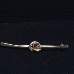 Vintage 14ct Gold Love Knot Brooch | Tested | Red Garnet | Edwardian Style