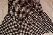 Black White Check Dress