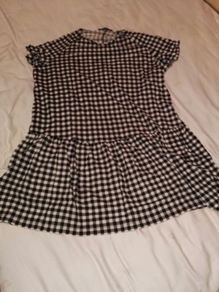 Black White Check Dress