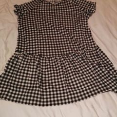 Black White Check Dress