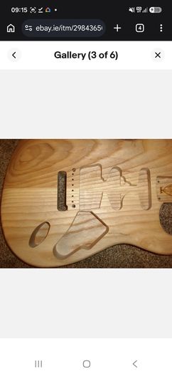 Musicraft Ash Strat body