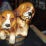 a vintag ornament off two  dogs Image 2