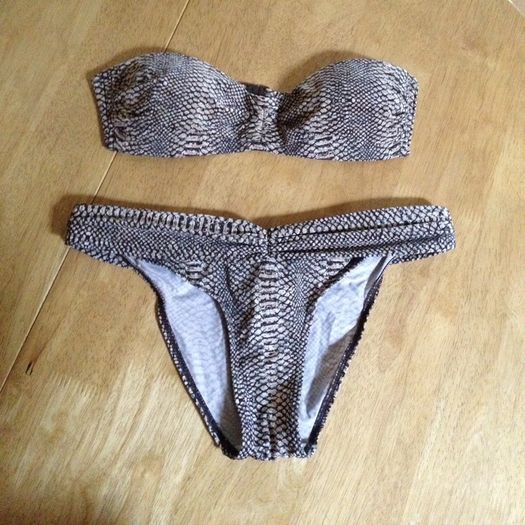 Snake skin print bikini
