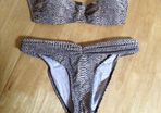 Snake skin print bikini