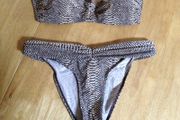 Snake skin print bikini