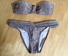 Snake skin print bikini