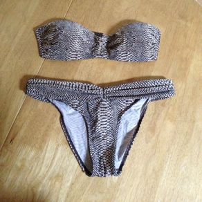 Snake skin print bikini