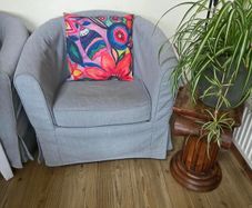 4 x ikea Tullsta barrel chairs - perfect condition