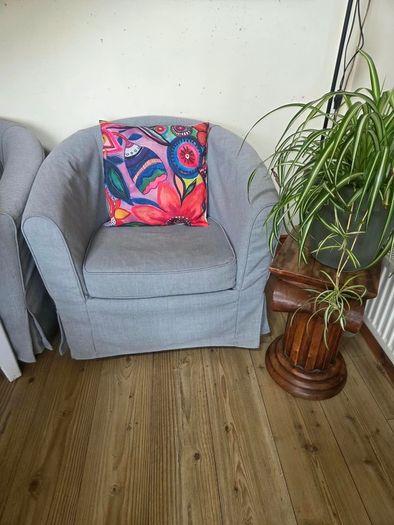 4 x ikea Tullsta barrel chairs - perfect condition