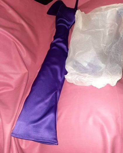 thigh high stiletto purple boots Aldo size 6  BNIB