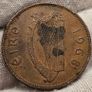 Ireland 1968 1d Penny Rare Double Fada Variety Mint Error Image 4