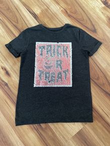 Halloween flippy t shirt age 10-11 and age 8-9