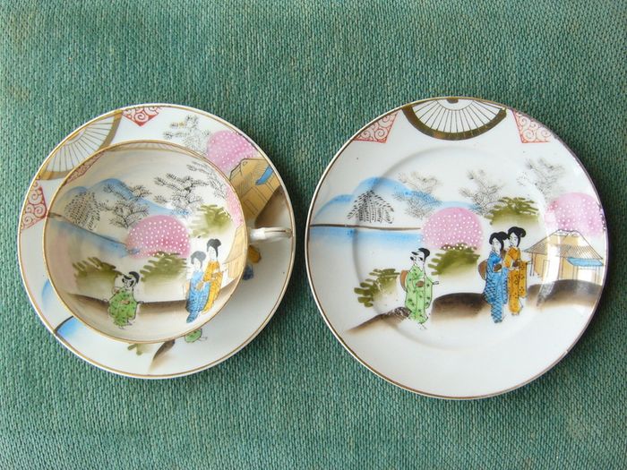 Vintage Fine China Teacup, Saucer and Plate