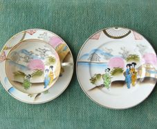 Vintage Fine China Teacup, Saucer and Plate