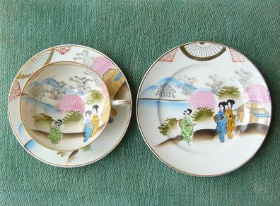 Vintage Fine China Teacup, Saucer and Plate