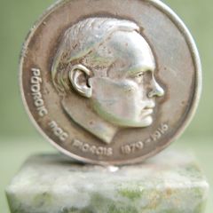 Padraic Mac Piarais, silver commemorative medal, Dublin, 1979