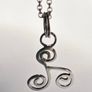 Sterling silver Triskele pendant on 18 or 20 inch chain. Image 4