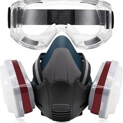 Respirator Mask,Safety Dust Face Cover,Dust Face Cover Paint Face Cover,Gas Mask With Filter,For Paint,Dust And Formaldehyde,Sanding,Polishing,Spraying And Other Work