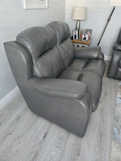 Sofa two seater and electric recliner leather