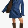 Brand New Boohoo Denim Dress Size 14 Image 5