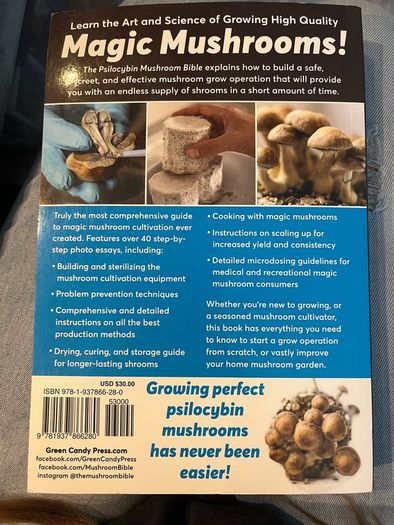 The Psilocybin Mushroom Bible Magic Mushies Book