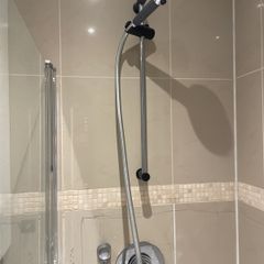 Shower head, rail and hose