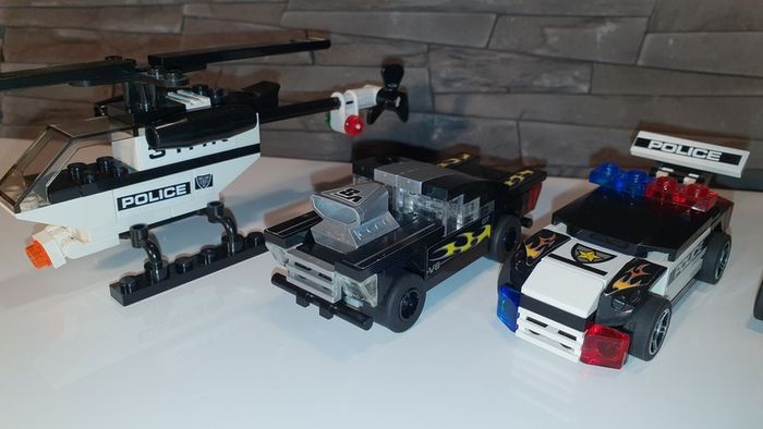 Lego Racers 8186 Steer Extreme Full Set with 6 cars 1 helicopter !