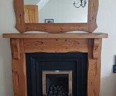 Beautifly Crafted Solid Oak Fireplace