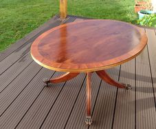 Flip-type foldable coffee table