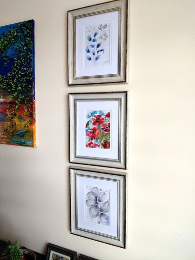 Fleur Blanche de Soie (White Silk Flower) /  Original Watercolor Floral Painting